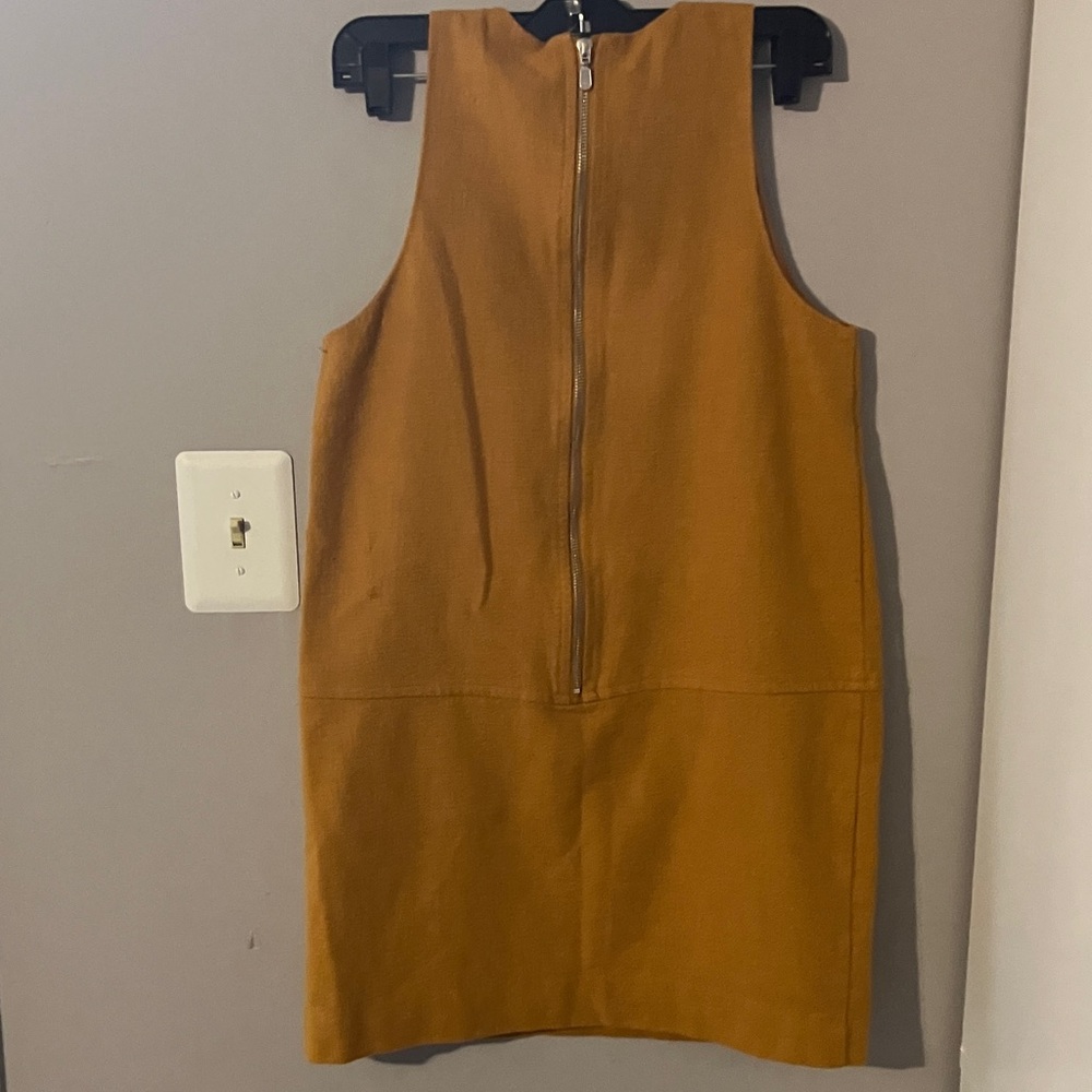 Anthropologie Maeve Mustard Mini Dress Sz 4 - Picture 5 of 8